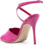 Manolo Blahnik Hourani 110mm patent-finish sandals Pink - Thumbnail 3