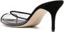 Manolo Blahnik Jadifa transparent heeled 70mm mules Black - Thumbnail 3