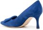 Manolo Blahnik Maysale 65mm suede pumps Blue - Thumbnail 3