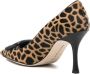 Manolo Blahnik Maysalepump 90mm leopard-print pumps Black - Thumbnail 3