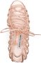 Manolo Blahnik metallic-effect lace-up sandals - Thumbnail 4