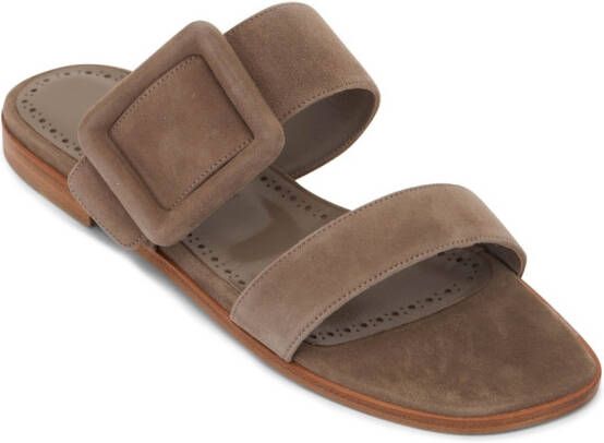 Manolo Blahnik open-toe sandals Brown