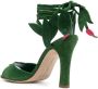 Manolo Blahnik Ossie 105mm suede lace-up sandals Green - Thumbnail 3
