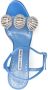 Manolo Blahnik Ostria 90mm star-embellished sandals Blue - Thumbnail 4