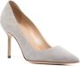 Manolo Blahnik pointed suede 90mm pumps Grey - Thumbnail 2
