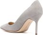 Manolo Blahnik pointed suede 90mm pumps Grey - Thumbnail 3