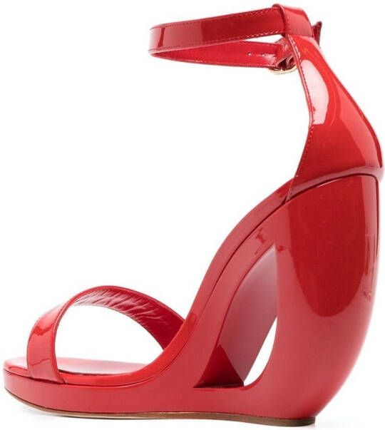 Manolo Blahnik Rocar 120m sandals Red