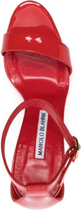 Manolo Blahnik Rocar 120m sandals Red