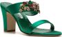 Manolo Blahnik Sayani 90mm satin sandals Green - Thumbnail 2