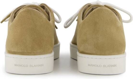 Manolo Blahnik Semanado suede sneakers Neutrals