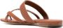 Manolo Blahnik Susa crossover straps sandals Brown - Thumbnail 3