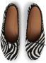 Mansur Gavriel Dream zebra-print ballerina shoes Black - Thumbnail 4