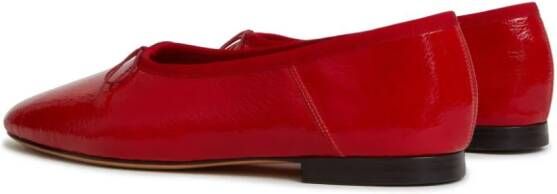 Mansur Gavriel Dream leather ballerina shoes Red