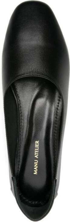 Manu Atelier Manu leather ballerina shoes Black