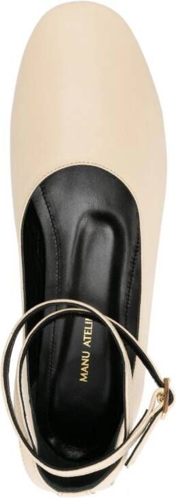 Manu Atelier Manu leather ballerina shoes Neutrals