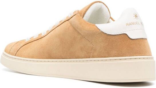 Manuel Ritz logo-print suede sneakers Neutrals