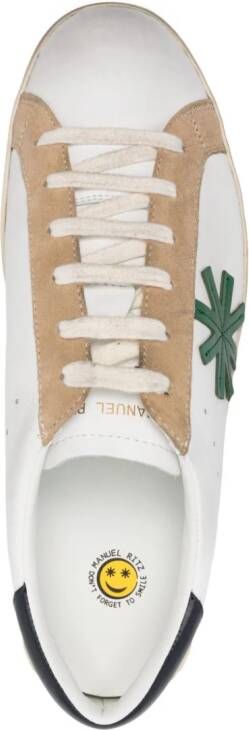 Manuel Ritz patch-detail leather sneakers White