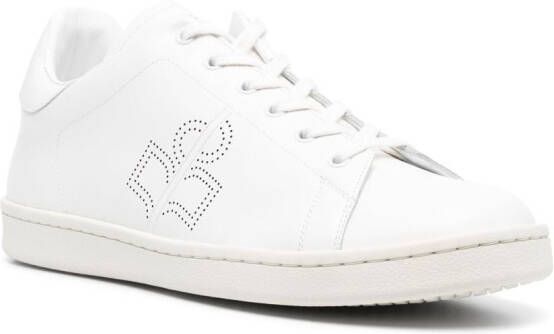 MARANT perforated leather low-top sneakers White