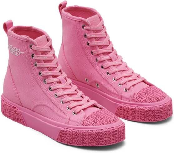 Marc Jacobs canvas high-top sneakers Pink