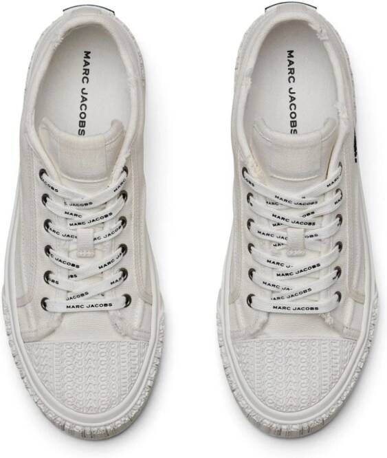 Marc Jacobs distressed canvas sneakers White