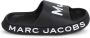Marc Jacobs Kids Aqua logo-print slides Black - Thumbnail 2