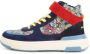 Marc Jacobs Kids graphic-print high-top leather sneakers Blue - Thumbnail 5