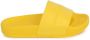 Marc Jacobs Kids logo-debossed textured-finish slides Yellow - Thumbnail 2
