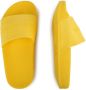 Marc Jacobs Kids logo-debossed textured-finish slides Yellow - Thumbnail 4