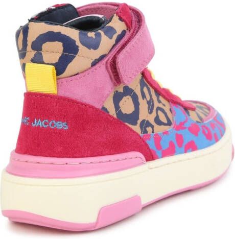 Marc Jacobs Kids logo-print hi-top sneakers Pink