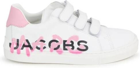 Marc Jacobs Kids logo-print leather sneakers White