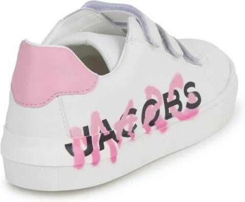 Marc Jacobs Kids logo-print leather sneakers White