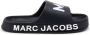 Marc Jacobs Kids logo-print slides Black - Thumbnail 2