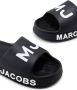 Marc Jacobs Kids logo-print slides Black - Thumbnail 4