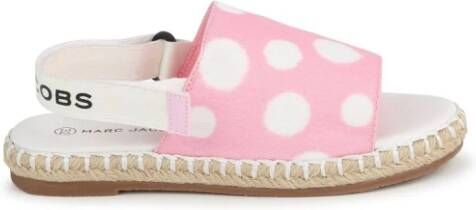 Marc Jacobs Kids polka-dot canvas sandals Pink