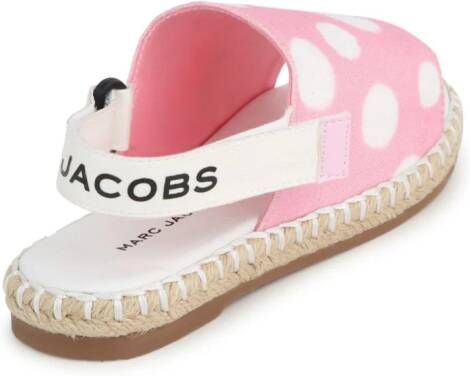 Marc Jacobs Kids polka-dot canvas sandals Pink