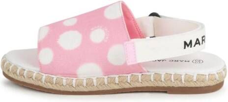 Marc Jacobs Kids polka-dot canvas sandals Pink