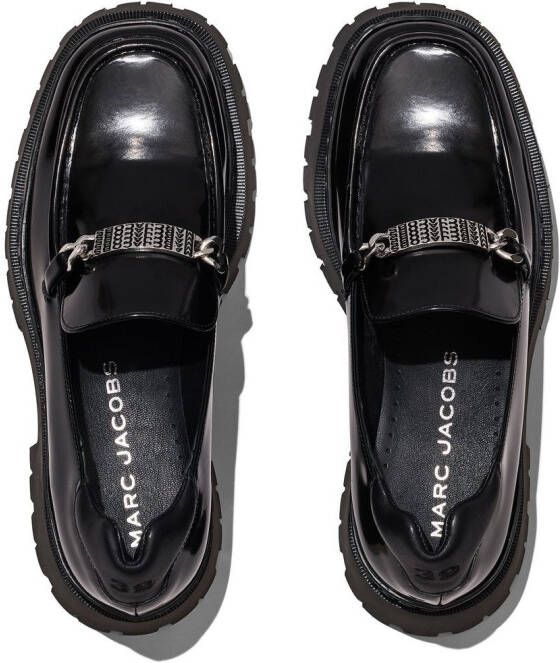Marc Jacobs The Loafer leather platform loafers Black