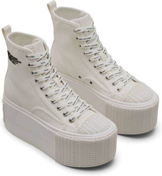 Marc Jacobs logo-embossed cotton sneakers White