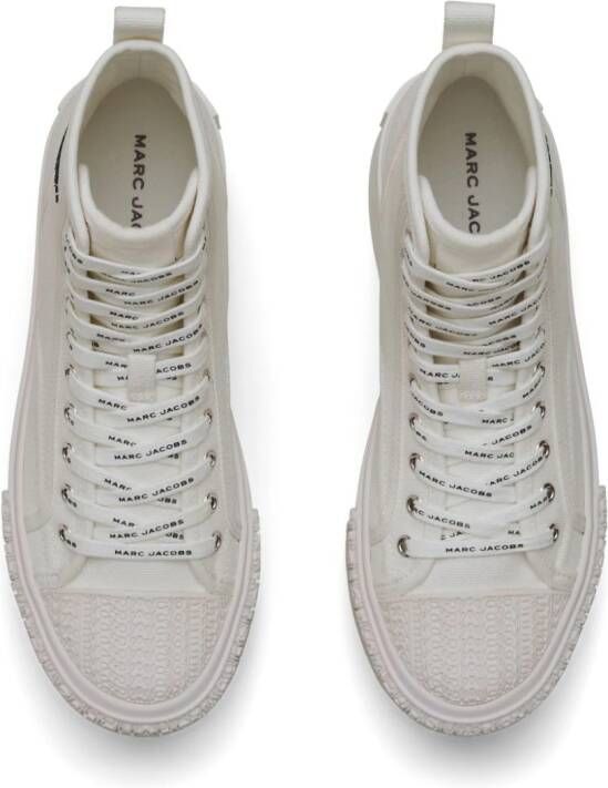 Marc Jacobs logo-embossed cotton sneakers White