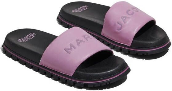 Marc Jacobs The Slide logo-embossed slides Purple
