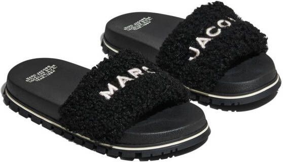Marc Jacobs The Slide logo-embossed slides Black