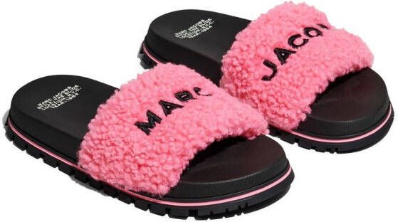 Marc Jacobs The Slide logo-embossed slides Pink