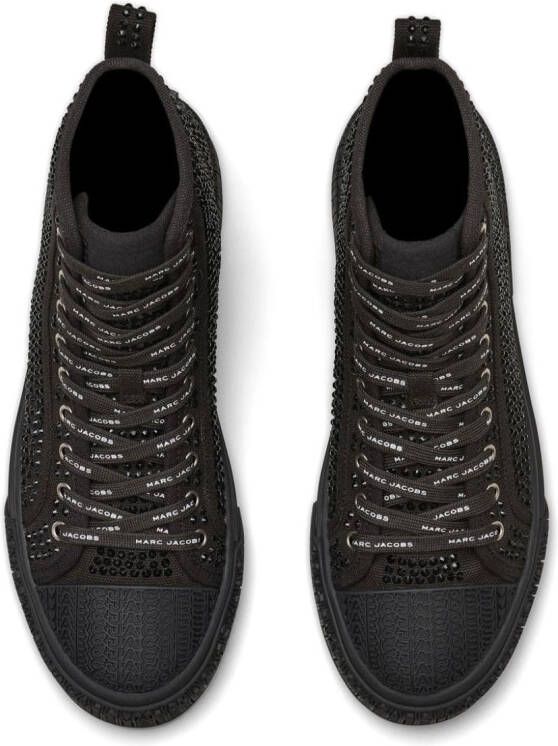 Marc Jacobs The Crystal Canvas high-top sneakers Black