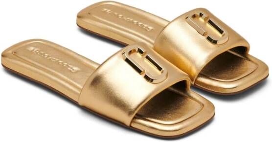 Marc Jacobs The J Marc leather mules Gold