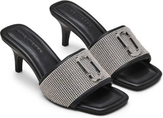 Marc Jacobs The Rhinestone J Marc 65mm sandals Black