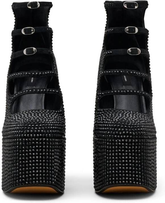 Marc Jacobs The Rhinestone Kiki 160mm ankle boots Black