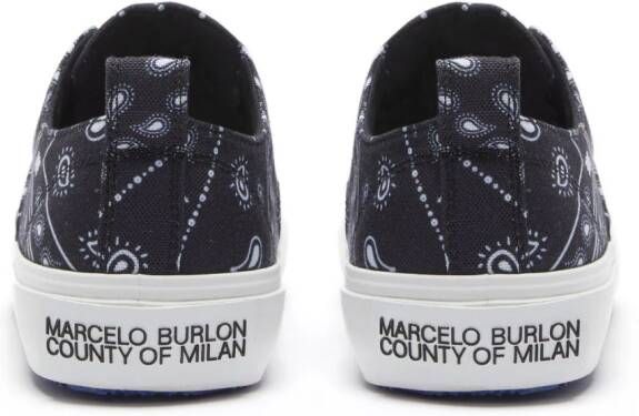 Marcelo Burlon County of Milan Viento bandana-print sneakers Black