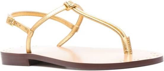 MARIA LUCA 20mm stud-detail sandals Gold