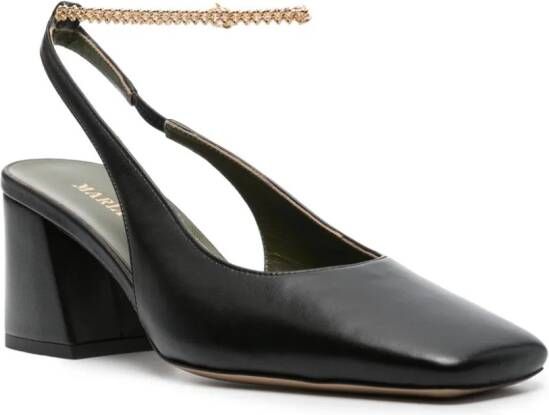 MARIA LUCA 65mm leather pumps Black