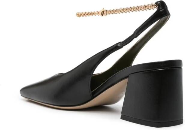 MARIA LUCA 65mm leather pumps Black